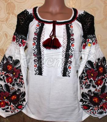 Женская борщевская вышиванка "Кокетка" фото